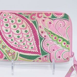 Rare Retired 2000’s Zip Around “Pinwheel Pink” Vera Bradley Wallet